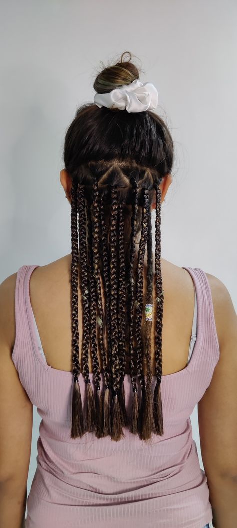 Half And Half, Peek A Boo, Hair Wrap, Dreadlocks, Braids, Hair Styles, Hair, Beauty, Plaits