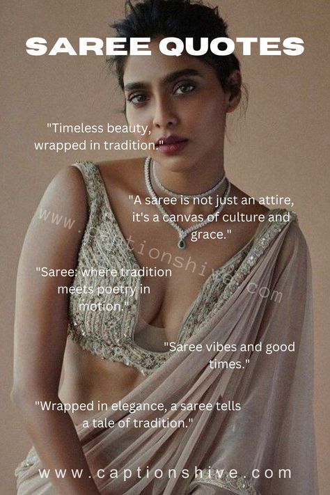 Saree Quotes For Instagram With Photos Mom Saree Captions For Instagram, Captions On Saree For Instagram, Nauvari Saree Captions For Instagram, Marathi Captions For Saree One Word, Insta Captions For Saree Look, Traditional Saree Quotes, Quotes For Saree Pictures, Traditional Dress Quotes For Instagram, Sari Captions For Instagram