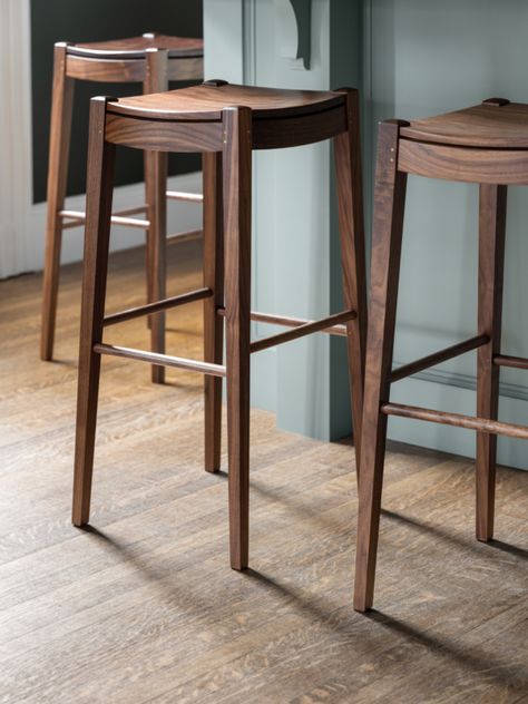 White kitchen stools