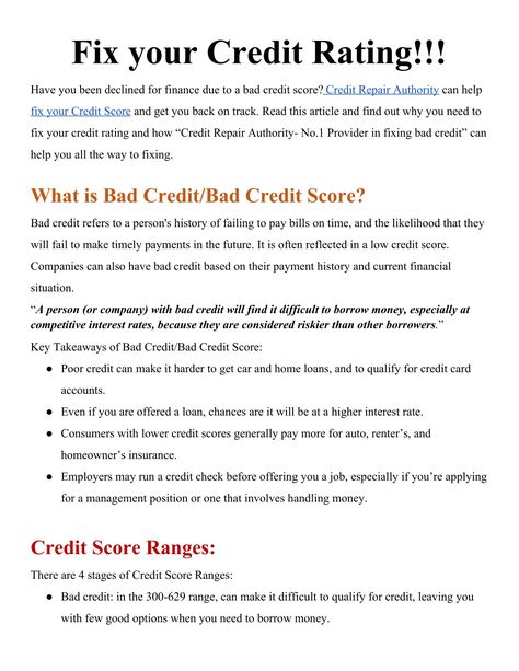 Fixing Credit Score Fast, Repairing Credit, Rebuild Credit Score, Credit Hacks, Credit Repair Letters, Credit Building, Credit Quotes, Ways To Build Credit, Bill Organizer