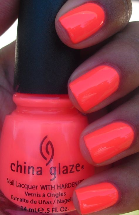 Flip Flop Fantasy, Pedicure Ideas, Colorful Nail Designs, Neon Nails, Nail Polish Collection, Beach Nails, China Glaze, Nail Polish Colors, Love Nails