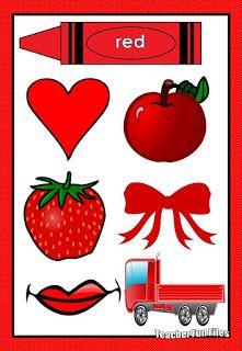 Teacher Fun Files: Color Charts Color Chart For Kids, Colors Chart Preschool, Color Red Activities, Teaching Kids Colors, Learning Colors Activities, Teacher Fun Files, Preschool Color Activities, Color Worksheets For Preschool, Color Flashcards