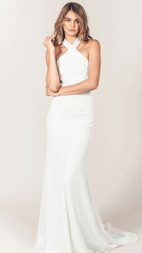 55 Halter neck wedding dresses that timeless and glamour , halter neck wedding dress #halterneck wedding dress #weddingdress #weddinggown Halter Neck Wedding Dresses, Halterneck Wedding Dress, Wedding Dresses Halter, Halter Neck Wedding Dress, Wedding Dress Halter Neck, Wedding Mint, Halter Wedding, Stella York Wedding Dress, Halter Wedding Dress