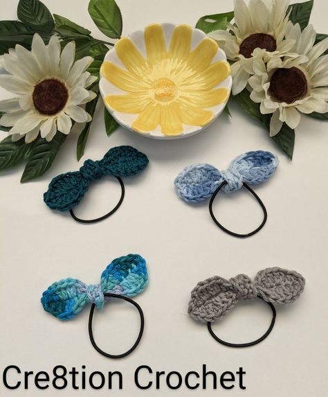 Summer Throwback Bow Ties - Crochet Pattern Review - Cre8tion Crochet Crochet Bow Ties, Crochet Hair Bows, Crochet Bow, Quick Hair, 4mm Crochet Hook, Crochet Bows, Tie Pattern, All Free Crochet, Bow Pattern