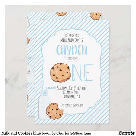 Watercolor Cookies, Cookies Chocolate Chip, Cookie Birthday Party, Cookies Birthday, Cookies Theme, Birthday Cookie, Tough Cookie, Milk And Cookies, First Birthday Themes