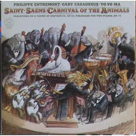 Carnival of the Animals Plus Variations of a Theme of Beethoven, Op. 35 and Polonaise for Two Pianos, Op. 77 / Camille Saint-Saens [CD] Camille Saint Saens, Saint Saens, Carnival Of The Animals, Music Cds, Music Games, The Animals, Classical Music, New Music, Music Book