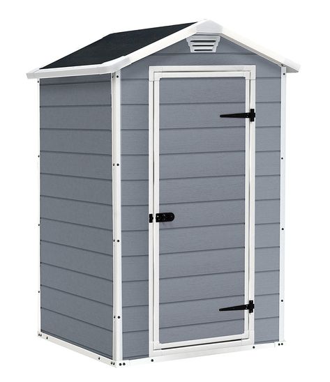 Keter Manor Outdoor Plastic Garden Storage Shed, 4 x 3 feet - Grey: Amazon.co.uk: Garden & Outdoors Keter Plastic Sheds, Keter Sheds, Resin Sheds, Outdoor Garden Storage, Storage Shed Kits, Outdoor Storage Solutions, Shed Base, Garden Tool Shed, Garden Storage Shed