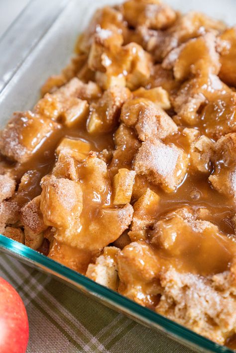 Apple Pie Bread Pudding | 12 Tomatoes Apple Pie Bread Pudding Recipe, Apple Pie Bread, American Test Kitchen, No Egg Desserts, Bread Pudding With Apples, 12 Tomatoes Recipes, Homemade Caramel Sauce, Stale Bread, Apple Dessert Recipes