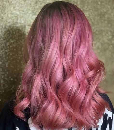 Brown Root Pink Hair, Brown Roots Pink Hair, Pink Hair With Roots, Pink Hair Roots, Pink Hair With Brown Roots, Pink Hair Brown Roots, Hair With Brown Roots, Brown And Pink Hair, Apartment Stuff