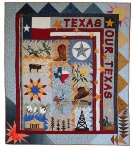 Texas Our Texas Quilt--reduced Texas Quilt, Cowboy Quilt, Western Quilts, Texas Theme, Block Of The Month, Wall Quilts, Quilt Kit, Quilt Kits, Applique Quilts