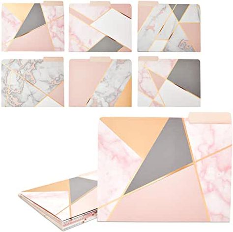 Amazon.com : Rose Gold and Marble Decor Rose Gold Office Decor, Rose Gold Furniture, Marble Office, Gold Office Supplies, Rose Gold Office, Gold Office Decor, Navy Blue Decor, Table Wear, Gold Office