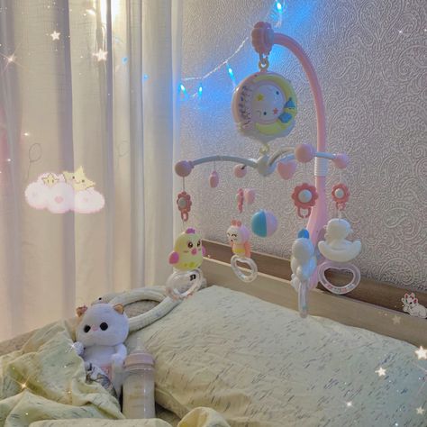 Age Reggresion Room, Agere Room, Sfw Agere, Sweet Dreams Baby, Dream Nurseries, Cute Bedroom Decor, Dream Baby, Baby Princess, Baby Time