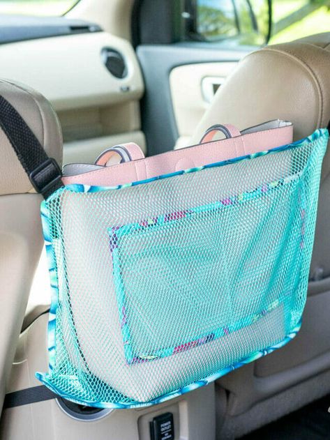 Sew Car Organizer, Car Sewing Projects, Car Organizer Diy, Car Organizer Sewing Pattern, Free Sewing Patterns For Beginners, Sewing Patterns For Beginners, Free Applique Patterns, Handbag Holder, Car Accessories Diy