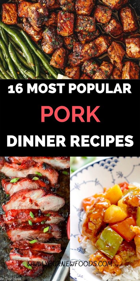 Pork Chop Uses, Pork Main Dishes For Dinner, Pork Based Meals, Delicious Pork Recipes, Beef Pork Recipes, What To Do With A Pork Tenderloin, Pork Weeknight Dinner, Cheap Pork Dinners, Main Dishes For Dinner Pork