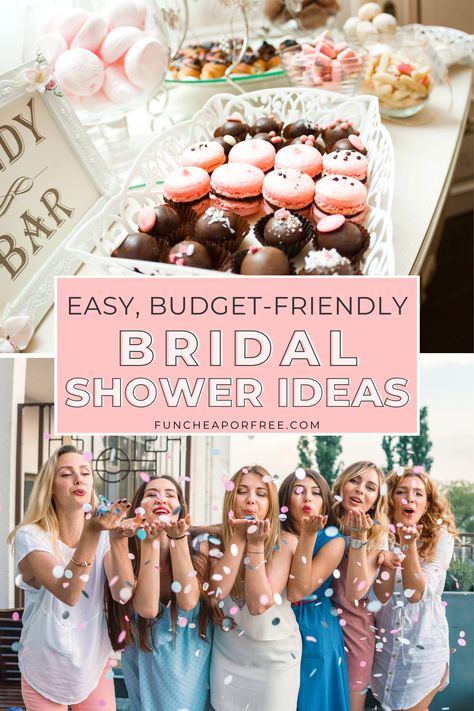 Bridal Shower Recipe Ideas, Cute Bridal Shower Desserts, Easy Wedding Shower Ideas, Diy Bridal Shower Desserts, Bridal Shower Potluck Ideas, Bridal Shower Catering Ideas, Last Minute Bridal Shower Ideas, Cheap Wedding Shower Ideas, Budget Friendly Bridal Shower Ideas