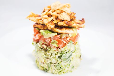 Stacked Salads, Stacked Salad, Creamy Avocado Ranch Dressing, Classic Cobb Salad, Cobb Salad Recipe, Chef Salad, Eat Salad, Serious Eats, Healthy Vegetables