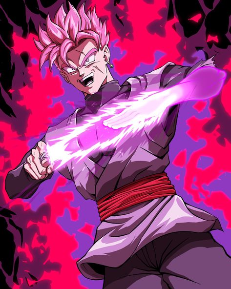 Gohan Black, Goku Black Ssj, Evil Goku, Poses Manga, Super Saiyan Rose, Goku And Gohan, Son Gohan, Dragon Ball Painting, Dragon Ball Super Wallpapers