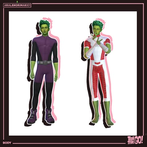 Beast Boy Costume, Beast Boy Teen Titans, Sims 4 Seasons, Boy Teen, Sims 4 Anime, Free Sims 4, Sims 4 Expansions, Sims 4 Teen, Sims 4 Dresses