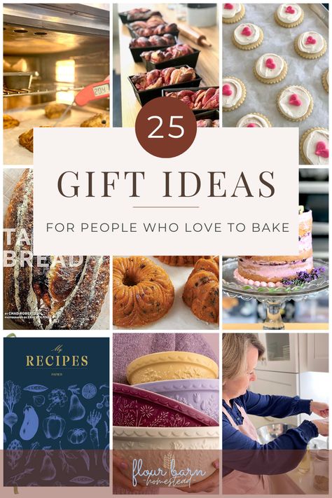 As a bakery owner, baking is my passion. So basically this is like my own personal wish list..I have added to this list useful kitchen essentials, baking must haves as well as fun pans and mixes. You really can not go wrong with any of these gifts. Perfect gifts for beginner bakers, perfect gifts for serious bakers, and perfect gifts for someone your trying to get into baking. Maybe you are looking for gifts for mom, or gifts grandma, or maybe your looking for gifts for a dad who loves to bake. Diy Gifts For Bakers, Best Baked Goods For Gifts, Baked Goods To Gift, Baked Good Gift Ideas, Baking Must Haves, Gift Ideas For Bakers, Baking Gift Ideas, Baking Necessities, Bakery Owner