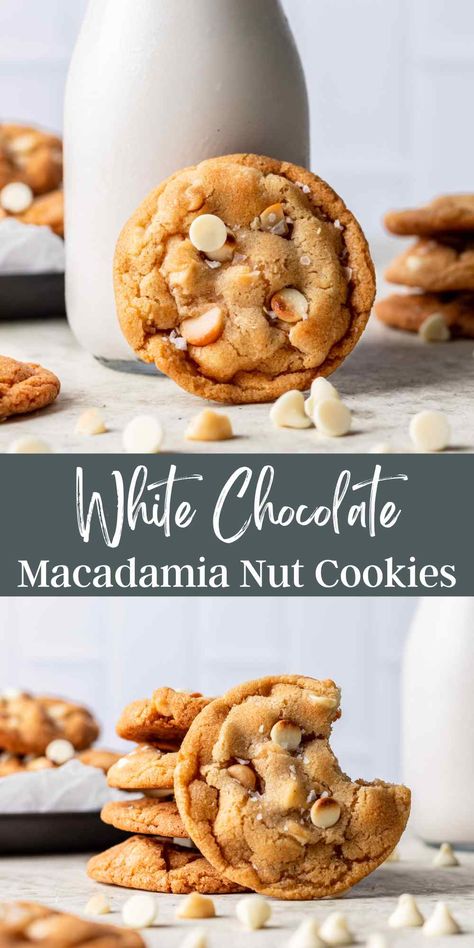 White Chocolate Macadamia Nut Cookies - I Heart Eating White Macadamia Nut Cookies, Chocolate Macadamia Nut Cookies, White Chocolate Macadamia Nut Cookies, White Chocolate Macadamia Nut, Macadamia Cookies, Macadamia Nut Cookies, Soft Cookies, Nut Cookies, Ultimate Cookies