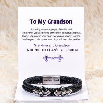 Greeting Card Gift Box, To My Grandson, Grandson Gift, My Grandson, Soul Connection, To My Son, Braided Leather Bracelet, Braided Bracelet, Card Gift