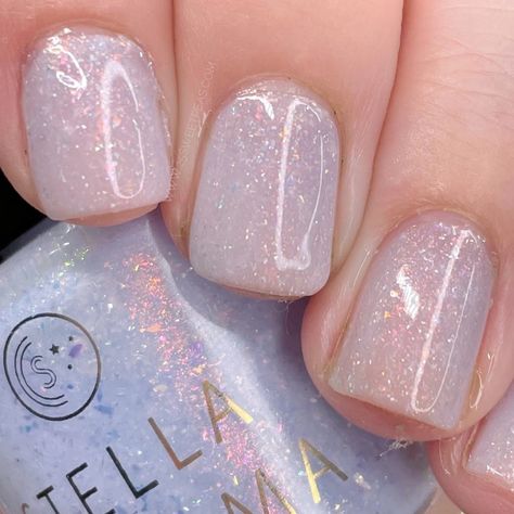 Stella Chroma - Fair Weather Cumulus Pale Periwinkle, Pedicure Colors, Nail Shimmer, Brittle Nails, Because I Can, Pastel Nails, Beautiful Sunrise, Coffin Nails Designs, Nail Polishes