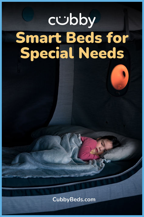 Special Needs Bedroom Ideas, Smart Kids Room, Cubby Bed, Sensory Regulation, Safety Bed, Playhouse Bed, Smart Bed, Developmental Delays, Sleep Solutions