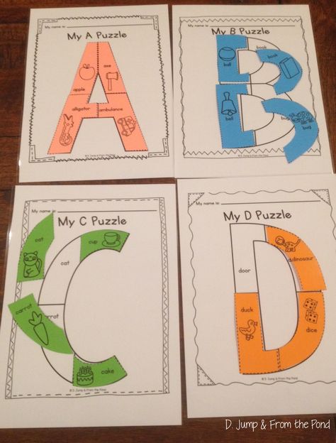 Alphabet Uppercase Puzzle - Worksheet or Center activity Deanna Jump, Puzzle Worksheet, Alphabet Puzzle, Preschool Language, Abc Activities, Alphabet Puzzles, Literacy Lessons, Preschool Literacy, Alphabet Crafts