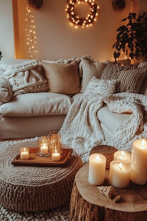 Embrace hygge-inspired decor to make your home cozy and inviting for the winter season. #HyggeDecor #WinterCozy #SeasonalStyle Hygge Room Ideas, Hygge Home Aesthetic, Hygge January, Cozy Hobbies Aesthetic, January Hygge, Winter Hygge Aesthetic, Winter Hygge Decor, Cozy Life Aesthetic, Hygge Decor Bedroom