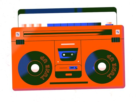 Elen Winata, Boombox Design, Music App Design, Learning Web, Motion Logo, Tattoo Reference, Ticket Design, Texture Graphic Design, Jukeboxes