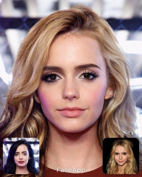 Faceapp Morphing Celebrities, Faceapp Morphing, Faceapp Face Claim, Kelsey Chow, Face App, Krysten Ritter, Realistic Art, Nina Dobrev, Face Claims