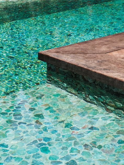 Natural Stone and Reclaimed Wood Pool Garden Pools, Living Pool, Stone Pool, Dream Pools, Pool Time, Pool Tile, Dream Backyard, Garden Pool, Pool Hot Tub