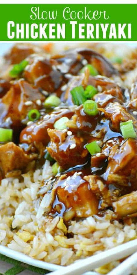 Slow Cooker Chicken Teriyaki | The Best Blog Recipes Slow Cooker Chicken Teriyaki, Teriyaki Chicken Crock Pot, Teriyaki Chicken And Rice, Easy Teriyaki Chicken, Slow Cooker Teriyaki Chicken, Teriyaki Recipe, Chicken Teriyaki Recipe, Chicken Teriyaki, Slow Cooked Meals