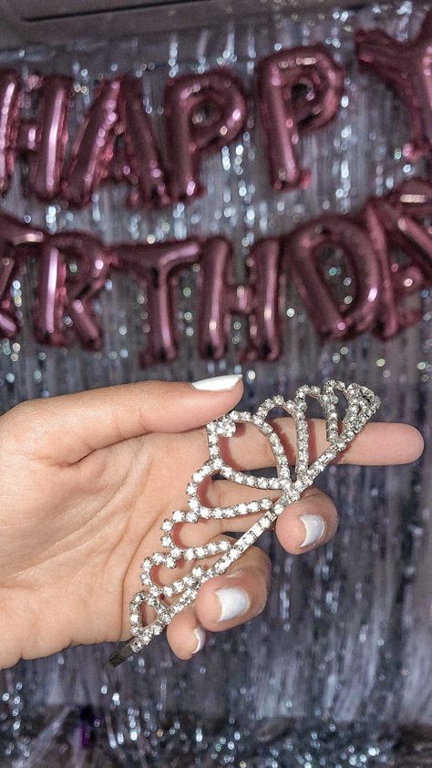 Birthday Outfit Tiara, 18th Birthday Tiara, Birthday Tiara Aesthetic, Bday Tiara, Hello 17 Birthday, Bday Sash, Bday Crown, Sweet 16 Crowns, 21st Birthday Crown