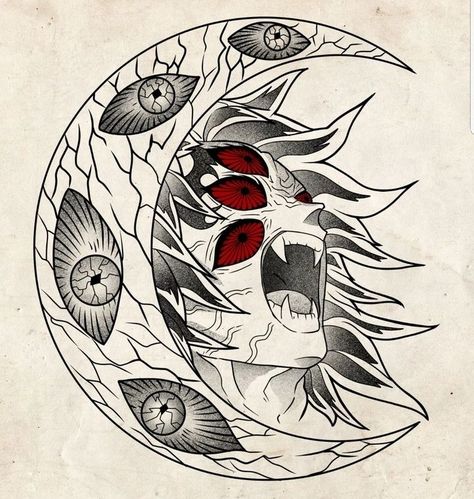 Moon Breathing, Anime Character Illustration, Yellow Lips, Slayer Tattoo, Naruto Sketch Drawing, Drawing Manga, Naruto Sketch, Best Anime Drawings, Anime Drawing Books