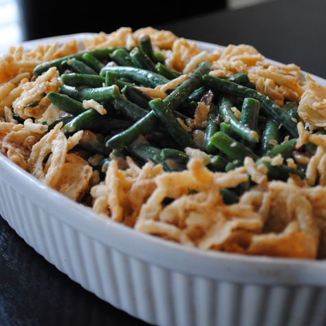 Fried Onions Recipe, Fresh Green Bean Casserole, Cheesy Green Beans, Cheesy Green Bean Casserole, Best Green Bean Casserole, Toast Hawaii, Homemade Green Bean Casserole, Green Bean Casserole Recipe, Classic Green Bean Casserole