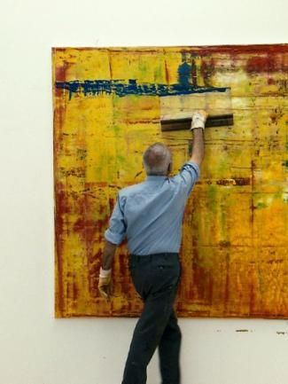 Gerhard Richter Painting, Gerhard Richter, Action Painting, Portrait Paintings, Abstract Expressionist, Abstract Artists, Art Plastique, Art Abstrait, Acrylic Paintings