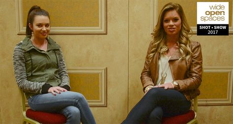 Kendall Jones Talks with Taylor Drury at SHOT Show 2017 Kendall Jones, Shot Show, Red Leather Jacket, Interview, Leather Jacket