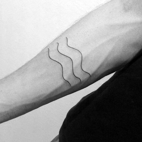 Three Lines Minimalistic Guys Simple Wave Inner Forearm Tattoo Forearm Water Tattoo, Tiny Tattoos Water, Waves Line Tattoo, Water Forearm Tattoo, Three Waves Tattoo, Water Minimalist Tattoo, Water Tattoo Simple, Wave Forearm Tattoo, Water Tattoo Minimalist