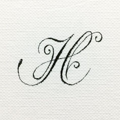 Capital H Calligraphy, Cursive H Tattoo, H Typography Letter, Caligraphy H, Aesthetic H Letter, H Calligraphy Letter, T Calligraphy Letter, H Aesthetic Letter, Letter H Calligraphy