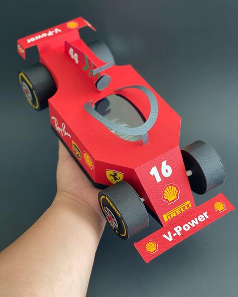 🏎️ F1 Racing Car Father’s Day Favor Box 🏁 - If you want to create this fun favor box with us join us this upcoming Saturday 05/18 via Tik Tok LIVE! Signs up via our website! - • • • Cardstock - @bazzillbasicspaper Photo Paper - @koalagp_paper 48lb Matte Sticker Paper - @neatolabels Hot Glue - @surebonder Glue - @beaconcreates File - @carolinascreations_ • • • #f1#f1racing#lewishamilton#charlesleclerc#grandprix#custom#customgift#fathersdaygifts#fathersday#madewithsilhouette#signup#i... Brittney Lee, Origami Box, F1 Racing, Box Car, Custom Party, Racing Car, Favor Boxes, Hot Glue, Formula 1