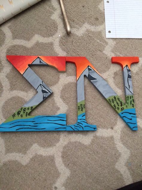 Frat Letters Painted, Greek Letters Painted, Sorority Letters Painted, Fraternity Letters, Letter Ideas, Sorority Letters, Greek Letters, Big Little, Paddles