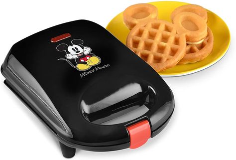 For Brunch-Lovers: Disney DCM-9 Mickey Mini Waffle Maker Mickey Mouse Waffle Maker, Mickey Waffle Maker, Disney Stocking Stuffers, Waffle Pops, Best Waffle Maker, Mini Waffle Maker, Waffle Machine, How To Make Waffles, Belgian Waffle Maker