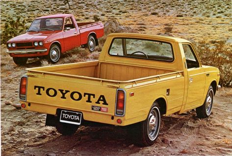 Old Toyota, Vintage Toyota, Hyundai Santa Cruz, Tacoma Truck, Toyota Pickup, Classic Pickup Trucks, Ford Maverick, Toyota Trucks, Mini Trucks