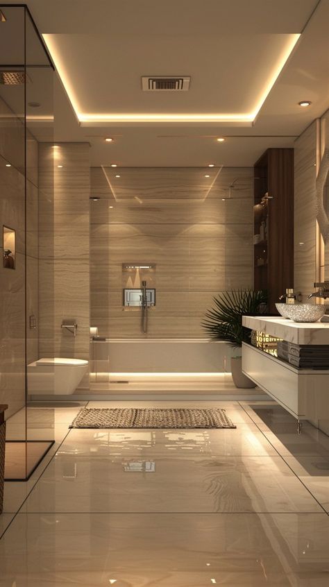 Modern Rich Houses Interior, Luxury Minimalist Bathroom, Rich Bathroom Luxury, Toilet Aesthetic, Luxurious Toilet, Mansion Bathroom, Elegant Bathroom Design, Washroom Design, Dream Life House