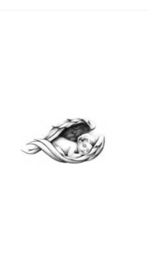 Sleeping cherub                                                                                                                                                                                 More Cherub Sleeping Tattoo, Sleeping Angel Tattoo, Monet Tattoo, Tattoos Lily, Baby Memorial Tattoos, Crying Angel, Baby Angel Tattoo, Tattoo Baby, Cherub Tattoo