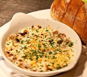 French Onion Fondue Recipe: - What's Cooking America Geoffrey Zakarian French Onion Fondue Dip, Copycat Pappadeaux Fondue, French Onion Fondue Dip, Card Snacks, Fondue Dip, Simple Appetizers, College Recipes, Balsamic Vinegar Chicken, Fondue Recipe