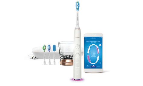 DiamondClean Smart 9500 Sonic electric toothbrush with app HX9924/61 | Sonicare Philips Sonicare Toothbrush, Sonicare Toothbrush, Beautiful Teeth, Power Toothbrush, Plaque Removal, Sonic Electric Toothbrush, Sonic Electric, Philips Sonicare, Sonic Toothbrush