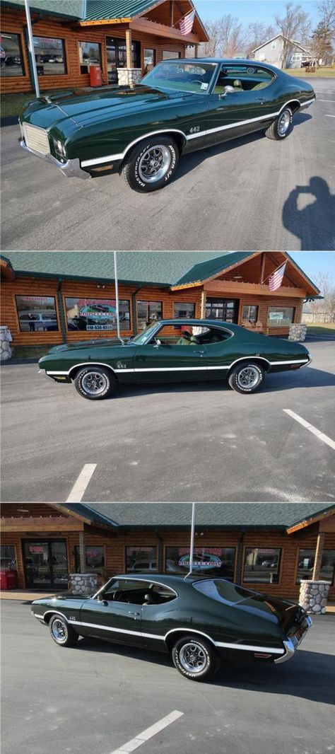 1972 Oldsmobile Cutlass 442 1972 Cutlass, 70s Cars, Oldsmobile 442, Midnight Green, Tinted Glass, Oldsmobile Cutlass, Green Interiors, Weather Stripping, New Carpet