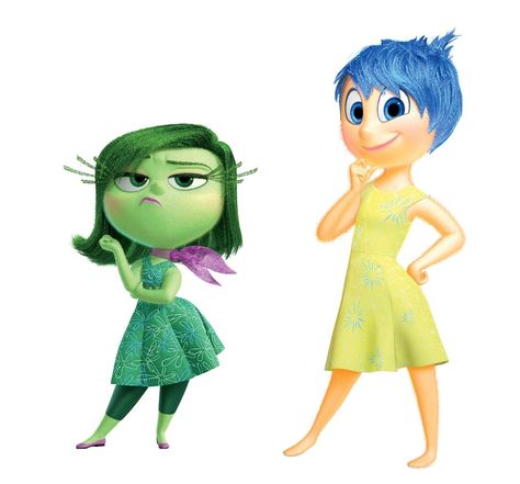 Disgust and Joy Joy And Disgust, Disgusted Inside Out, Joy Inside Out, Disney Xd, Fav Characters, Pretty Wallpaper Iphone, Disney Girls, Hendrix, Disney Movies